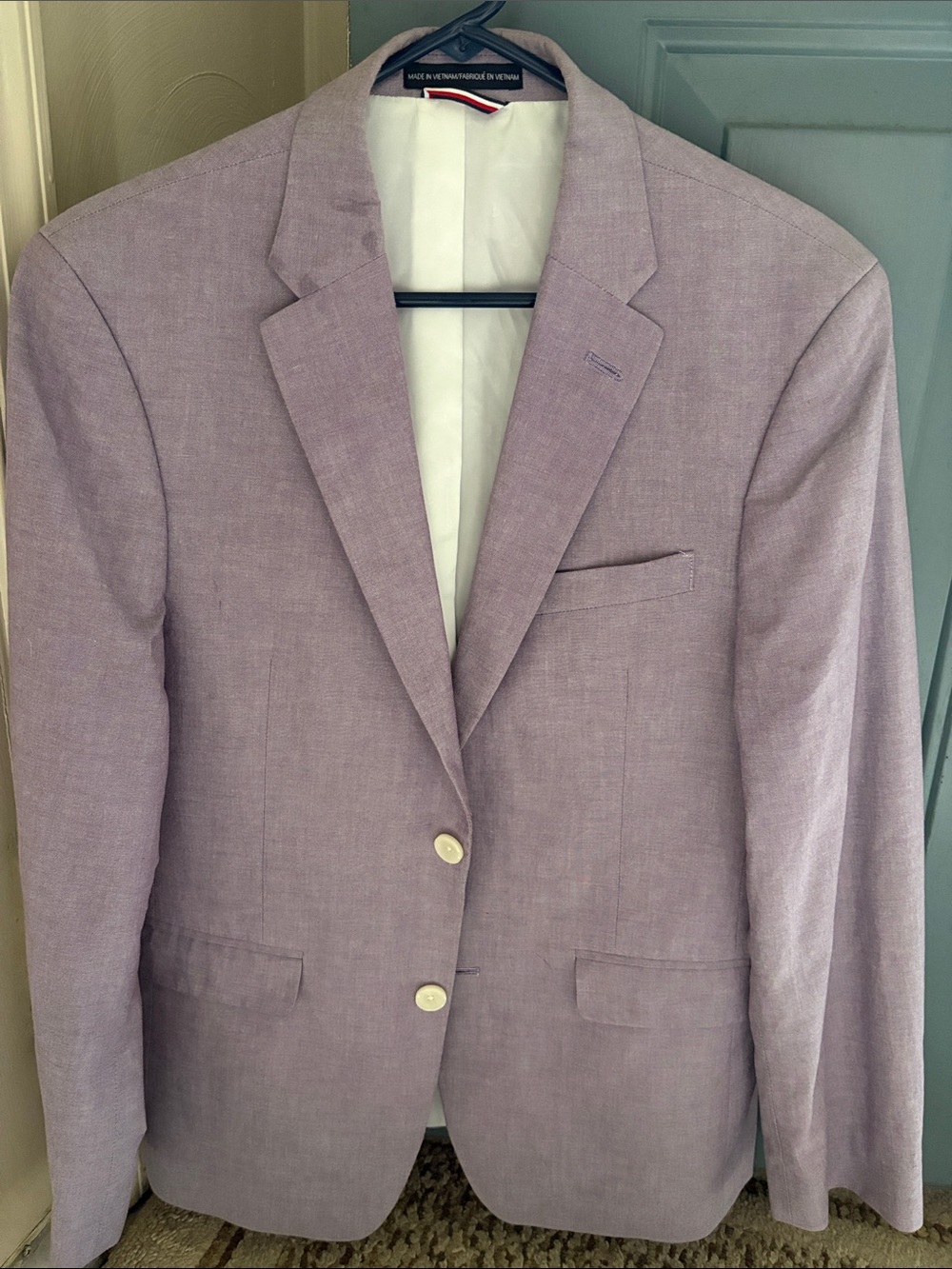 Tommy Hilfiger Lavender Two-Button Blazer